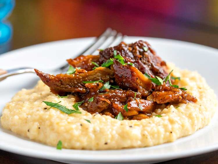 BBQ-Pork--with-Cheesy-Grits-sqare