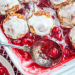 Cinnamon Roll Cherry Cobbler