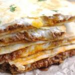 cheesy beef quesadillia