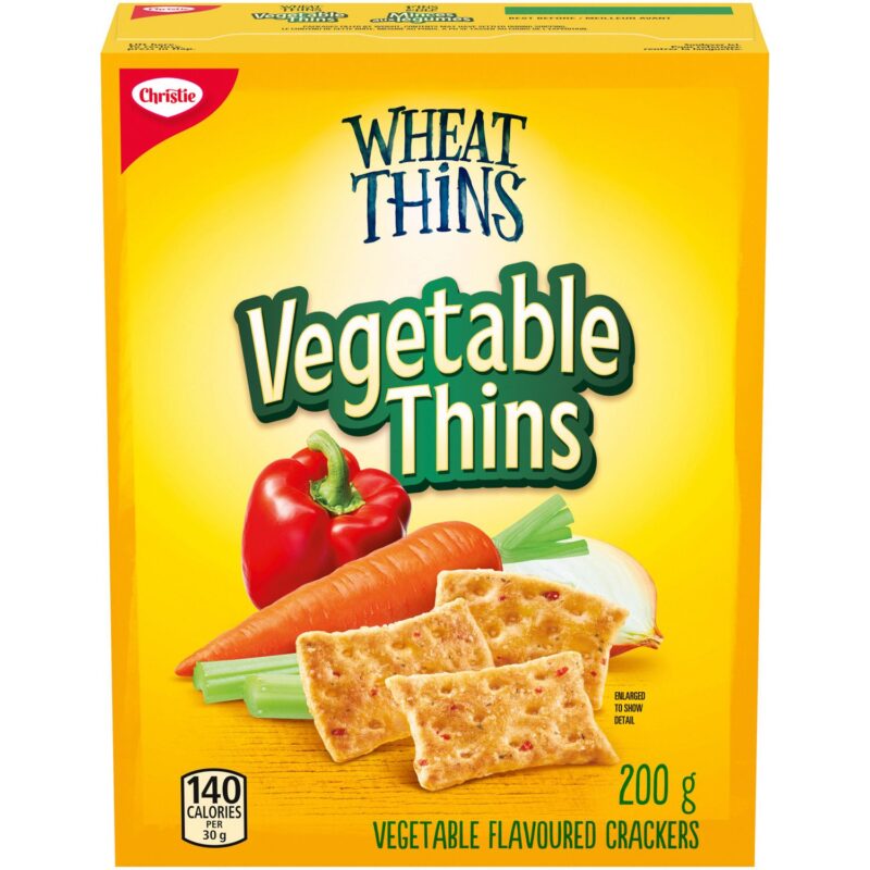 WHEAT THINS Vegetable Thins Crackers