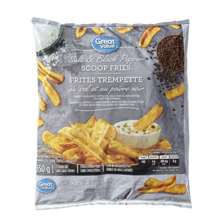 Great Value Salt and Black Pepper Scoop Fries