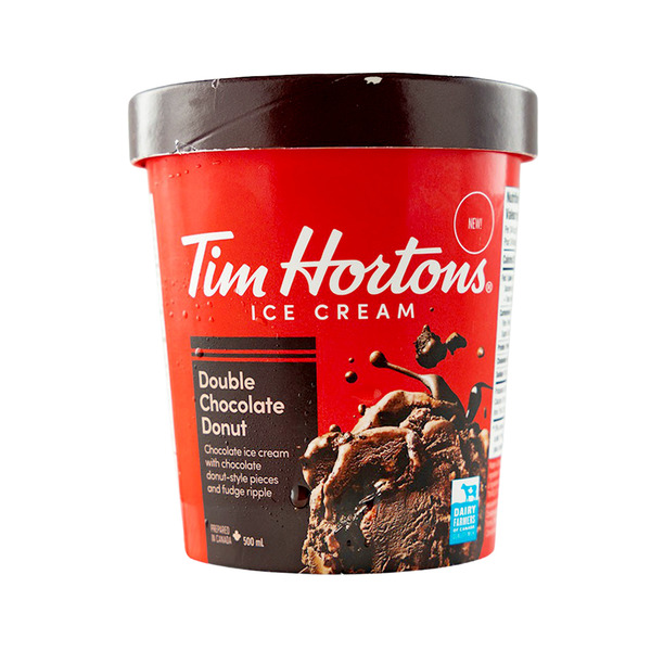 Tim Hortons Double Chocolate Donut Ice Cream